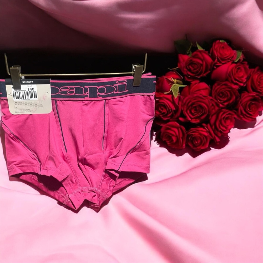 Papi Men's Pink Brazilian Trunks